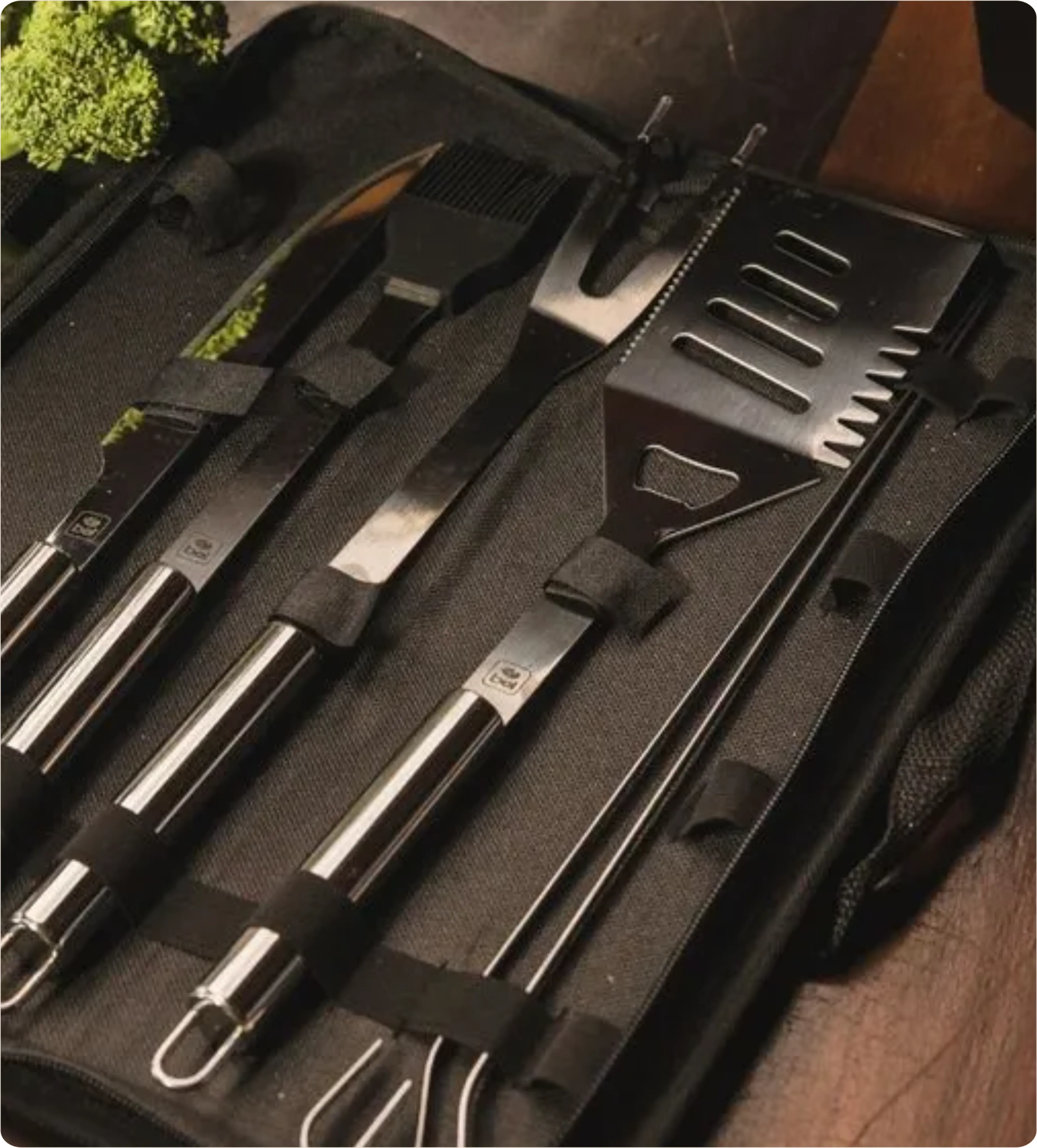 Kit de acessórios para churrasco