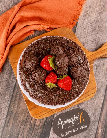 Bolo de chocolate com cacau